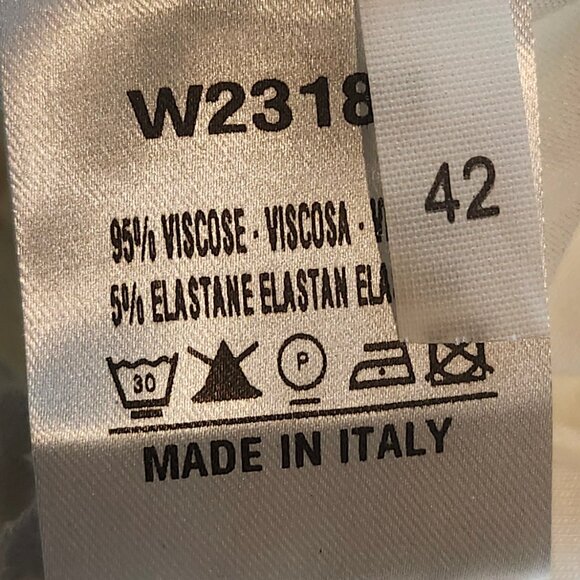 Peruzzi Women's White Ruffle Neck Long Sleeved Top Size 4, 6, 10, 12 & 14 - Picture 5 of 8